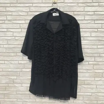 TAAKK 셔츠 3 블랙 프릴