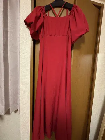 [새상품급] AND COUTURE 앙드 쿠튀르 롱 원피스 레드