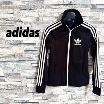 adidas 여성용 트랙 자켓 트레포일 블랙 M
