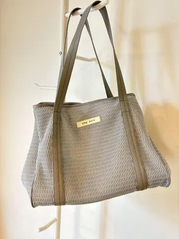 qbag paris 메쉬 토트백 그레이