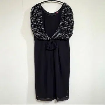 ungaro SOIE 포멀 드레스 도트 부분은 실크 100% 일본제