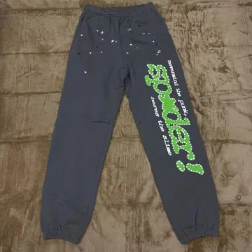 [미사용 새상품] Sp5der Punk V2 스웨트 팬츠 S