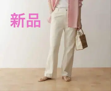 새상품 어반 리서치 도어스 데님 와이드 팬츠 내추럴 S 사이즈