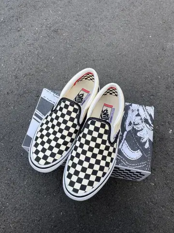 VANS 슬립온 스케이트 체커 27.5cm