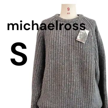 [새상품] michaelross 스웨터 울 100% 그레이지 S