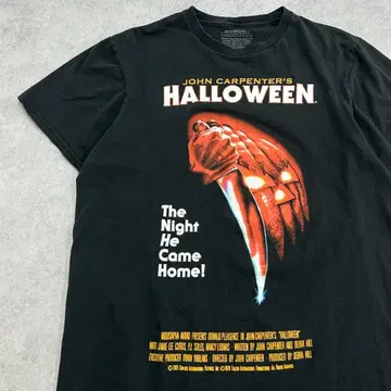 HALLOWEEN 할로윈 호러 반팔 무비 T셔츠 구제 의류 블랙 M