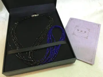 SV 블랙 스피넬/라피스라줄리 NC 6연 목걸이