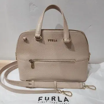FURLA 베이지 가죽 2way 숄더백