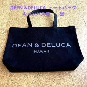 DEAN&DELUCA 하와이 한정판 캔버스 토트백 블랙 LARGE