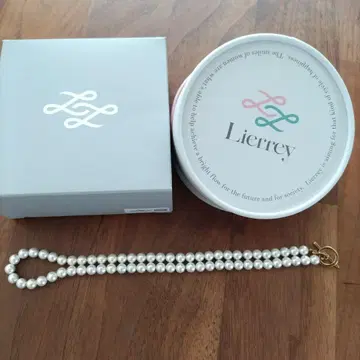 [새상품] 화이트 펄 목걸이 리에리 42cm