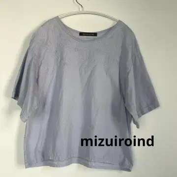 mizuiroind 미즈이로 인드 플라워 자수 풀오버 T셔츠