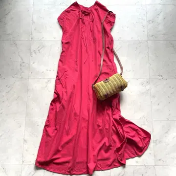 CITYSHOP KAFTAN DRESS 슬리브리스 카프탄 드레스 핑크