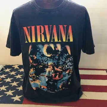 닐바나 Nirvana L 밴드 티셔츠 락 티셔츠