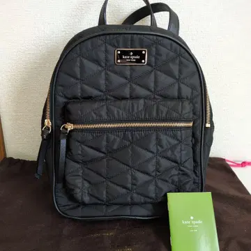 kate spade 퀼팅 백팩 블랙