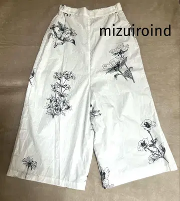 mizuiroind 플라워 프린트 와이드 팬츠 FREE