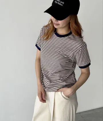 canal jean El mar 보더 링거 티셔츠