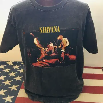 닐바나 Nirvana L 밴드 티셔츠 락 티셔츠..