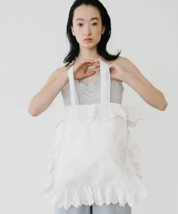 코튼 레이스 토트백