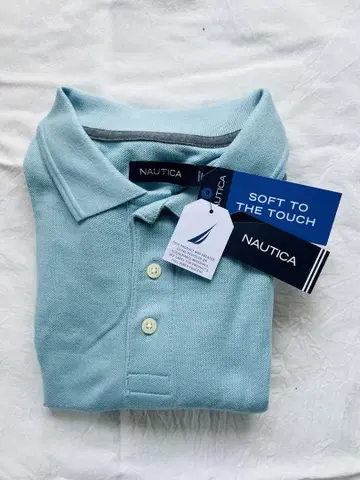 NAUTICA 라이트 블루 피케 셔츠