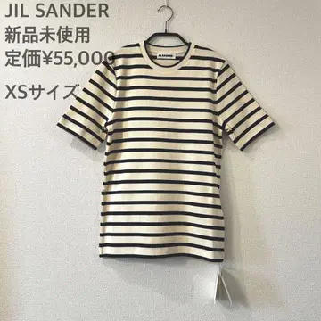 JIL SANDER 보더 코튼 크루넥 티셔츠 XS 사이즈
