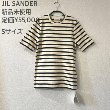 JIL SANDER 보더 코튼 크루넥 티셔츠 S 사이즈