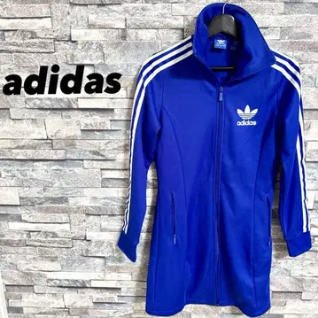 adidas 여성용 트랙 자켓 원피스 블루 X 화이트 M