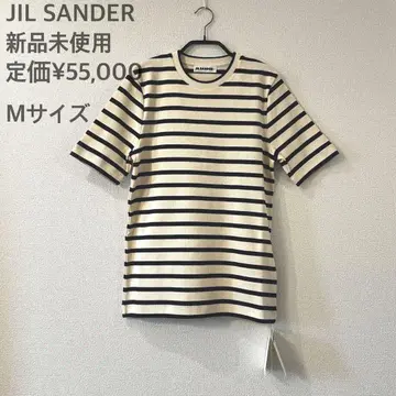 JIL SANDER 보더 코튼 크루넥 티셔츠 M사이즈