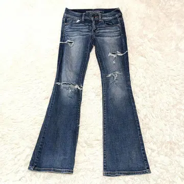 AMERICAN EAGLE 아메리칸 이글 플레어 데님 팬츠 UK6