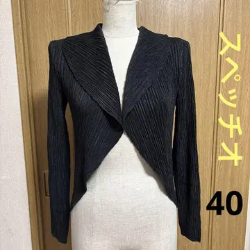 스페치오 플리츠 가디건 40 블랙