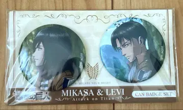 리바이 미카사 진격의 거인 캔뱃지 Attack on Titan