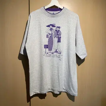 90s USA 제작 여성 좋은 프린트 vintage 티셔츠