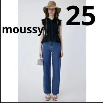 moussy 데님 COTTON LINEN 90S STRAIGHT 25