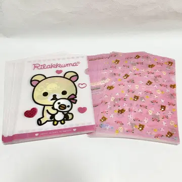 대량 리락쿠마 A4 클리어 파일 40개 묶음 판매
