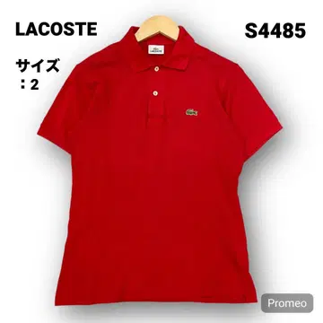 [즉시 구매 OK] LACOSTE 반팔 피케 셔츠 사이즈 2 레드