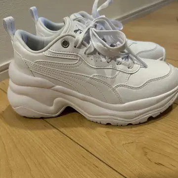 Puma 시리아 웨지 화이트 스니커즈 통굽