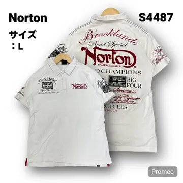 [즉시 구매 OK] Norton 반팔 피케 셔츠 사이즈 L 화이트