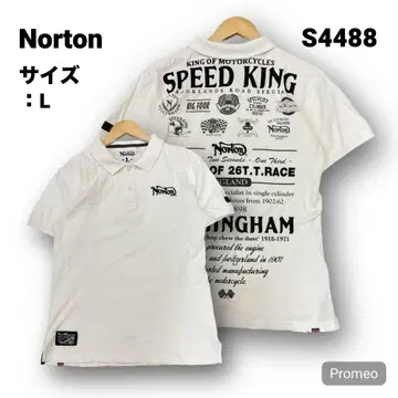 [즉시 구매 OK] Norton 반팔 피케 셔츠 사이즈 L 화이트