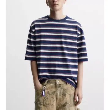 zara 자라 보더 티셔츠