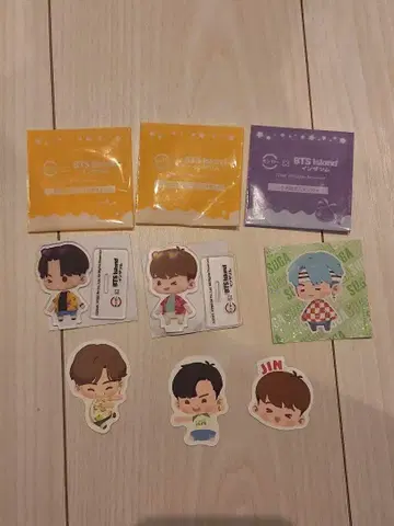 [ 낱개 판매 가능 ] 스시로 x BTS 아크릴 스탠드 스티커
