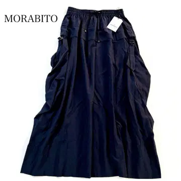 미사용 새상품 4.7만 MORABITO 모라비토 롱 스커트 네이비 밴딩