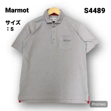 [즉시 구매 OK] Marmot 반팔 피케 셔츠 사이즈 S 그레이