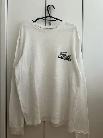 [ LACOSTE ] 라코스테 화이트 써멀 롱티 L