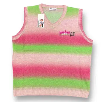정가 19800엔 TTT MSW 22AW Kasuri Knit Vest