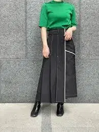4697 유나이티드 도쿄 아지메 스티치 스커트