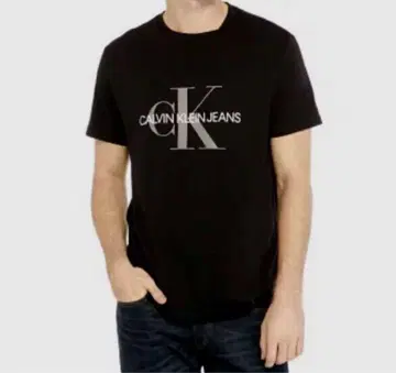 새상품 Calvin Klein 남성용 빅 로고 T셔츠