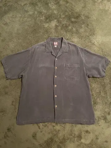 TommyBahama 오픈 카라 실크 셔츠 카키 L 90년대-00년대