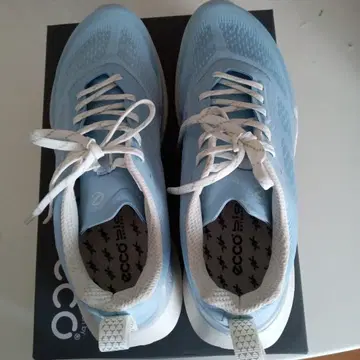 ecco 라이트 블루 스니커즈