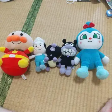 호빵맨 봉제 인형 5점