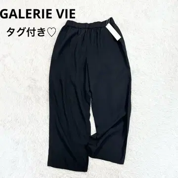 미사용 GALERIE VIE 23SS 라이드 팬츠 이지 팬츠 워셔블 블랙