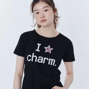 FCMM I charm 반팔 티셔츠 블랙